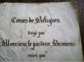 cours de religion de 1863 de           Fr&eacute;d&eacute;ric Desmons