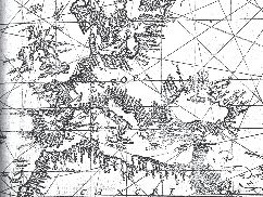 Détail de la Carte du monde en projection de Mercator
