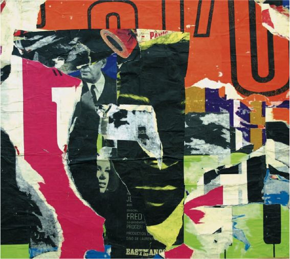 Jacques Mahé de la Villeglé : Rue Jean Paris-Selesto, dé-collage, 1965Collection Cindy and Lee Root, USA Reproduit avec laimable autorisation de lartiste photographie gracieusement fournie par la galerie Der Spiegel, Cologne