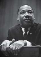 Martin-Luther King Jr. lors d’une conférence en 1964. Photo Library of Congress, Washington